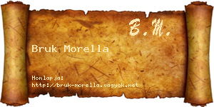 Bruk Morella névjegykártya